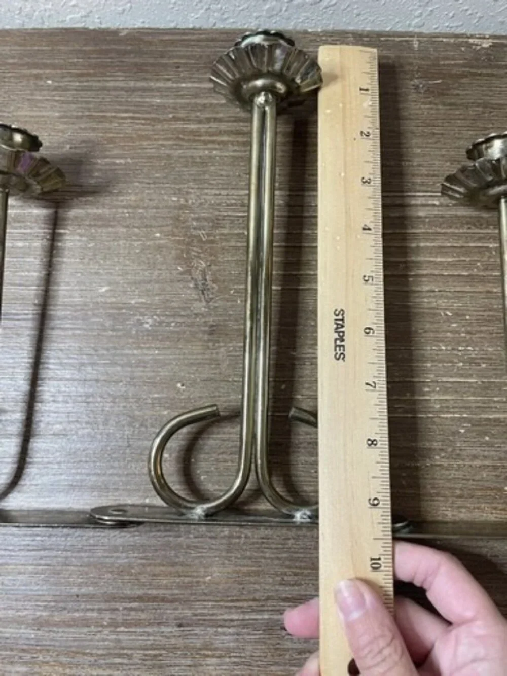 Vintage Brass Accordion Candelabra Folding 5 Stick Candlestick Holder MCM